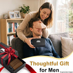 furid Cartera de cuero genuino para hombre: carteras minimalistas R...