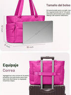 Bolso de mano para mujer con cierre, bolso acolchado tipo puffer co...
