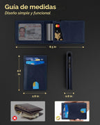QLD Cartera minimalista para hombres \u2013 Funda delgada de alumin...