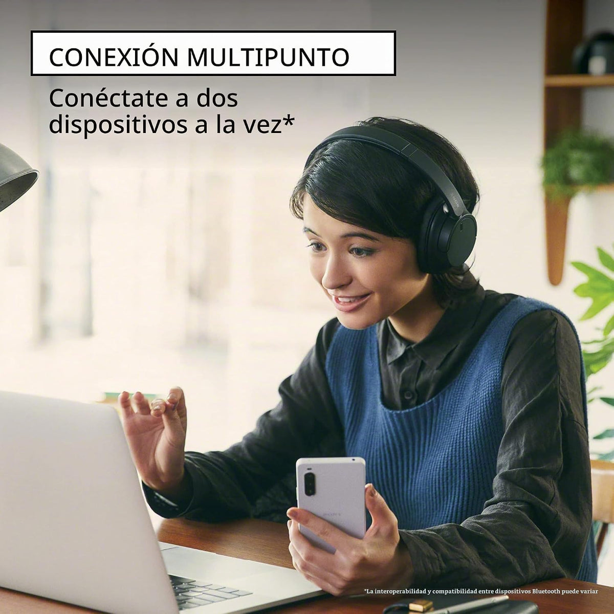 Sony WH-CH720N Auriculares inalámbricos con cancelación de ruido Bl...