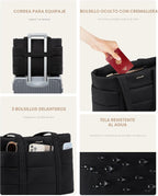 LOVEVOOK Bolsa de mano para mujer, bolsa grande acolchada para comp...