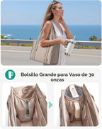 BAGSMART Bolsa Tote Pequeña para Mujeres, Bolsa Cruzada con Cremall...