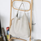 Bolsos Hobo para mujeres, bolso de hombro de cuero vegano suave, bo...