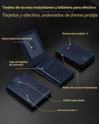 QLD Cartera minimalista para hombres \u2013 Funda delgada de alumin...