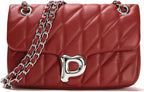 Pelimoo Bolso Bandolera Acolchado para Mujer de Moda - Bolso de Man...