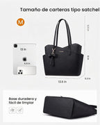 LOVEVOOK Bolso pequeño para mujer, bolsos de piel sintética estruct...