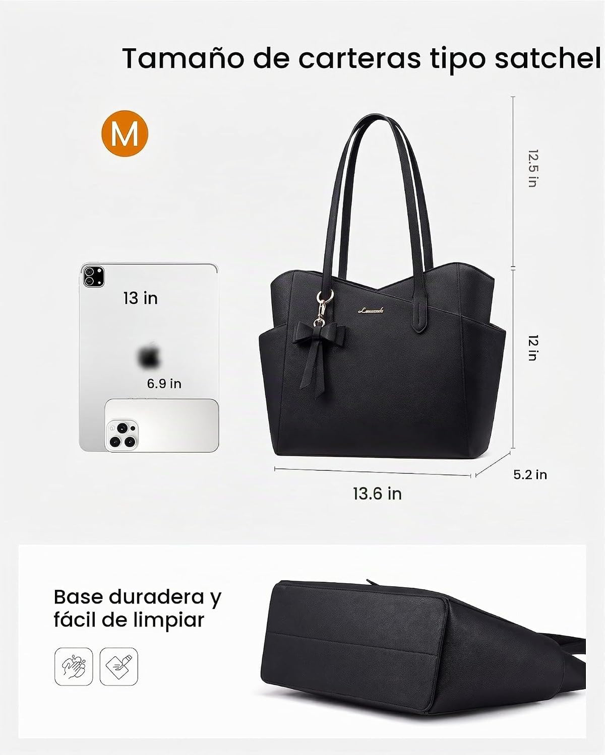 LOVEVOOK Bolso pequeño para mujer, bolsos de piel sintética estruct...