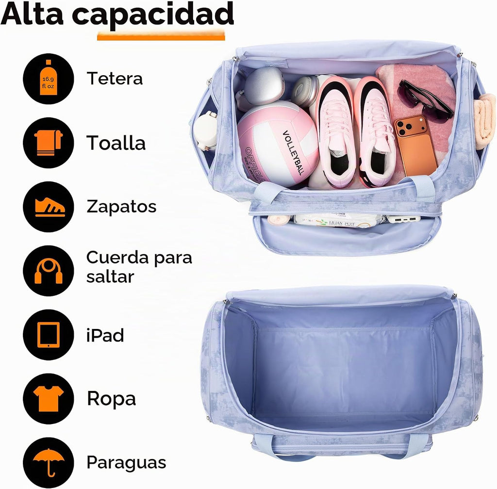 Uarition Bolsa de gimnasio para hombres y mujeres, bolsa de lona gr...