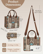 PARAURORA Bolso tote bohemio con asa superior para mujer, bolso cru...