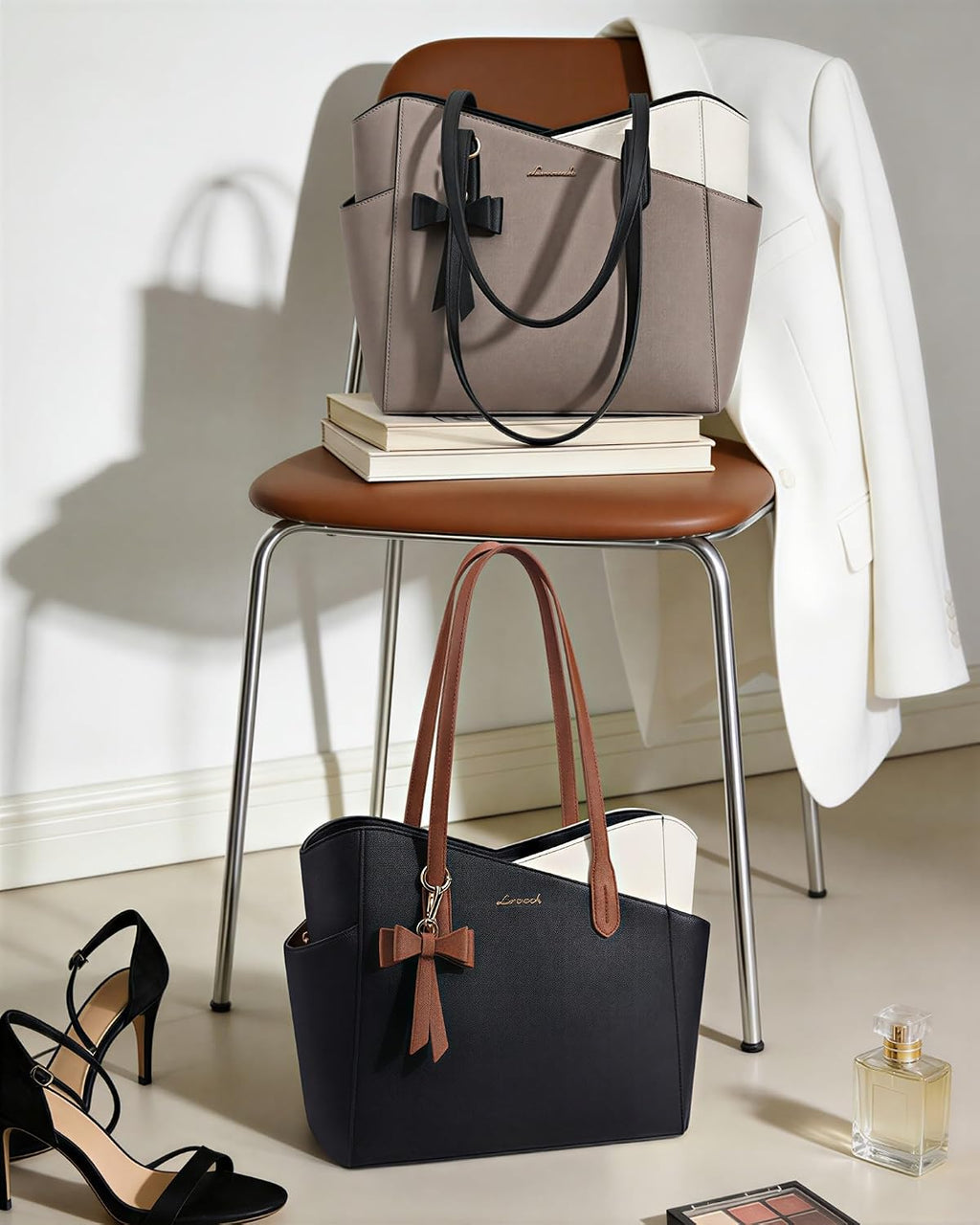LOVEVOOK Bolso pequeño para mujer, bolsos de piel sintética estruct...