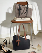 LOVEVOOK Bolso pequeño para mujer, bolsos de piel sintética estruct...