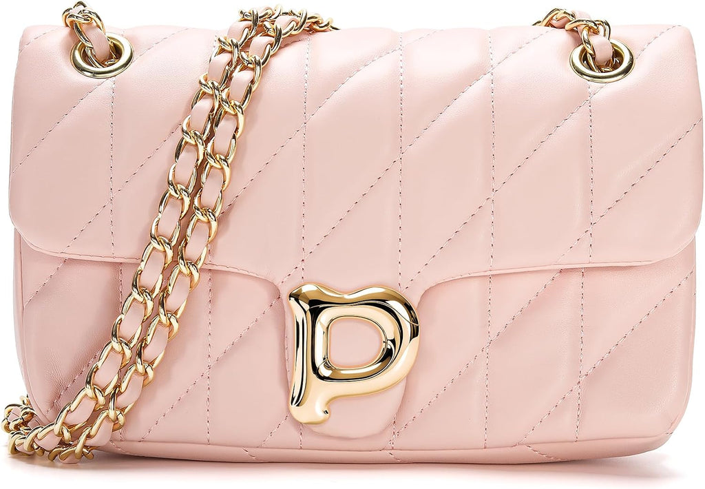 Pelimoo Bolso Bandolera Acolchado para Mujer de Moda - Bolso de Man...