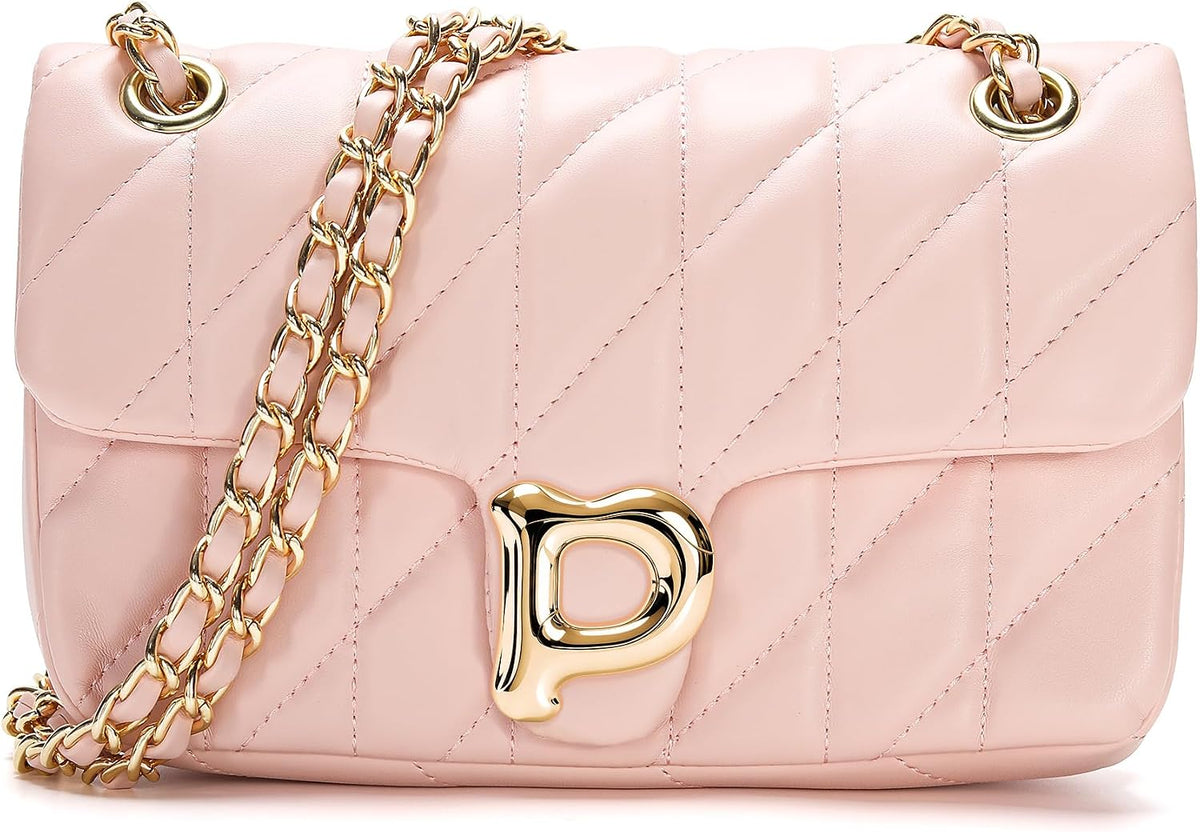 Pelimoo Bolso Bandolera Acolchado para Mujer de Moda - Bolso de Man...