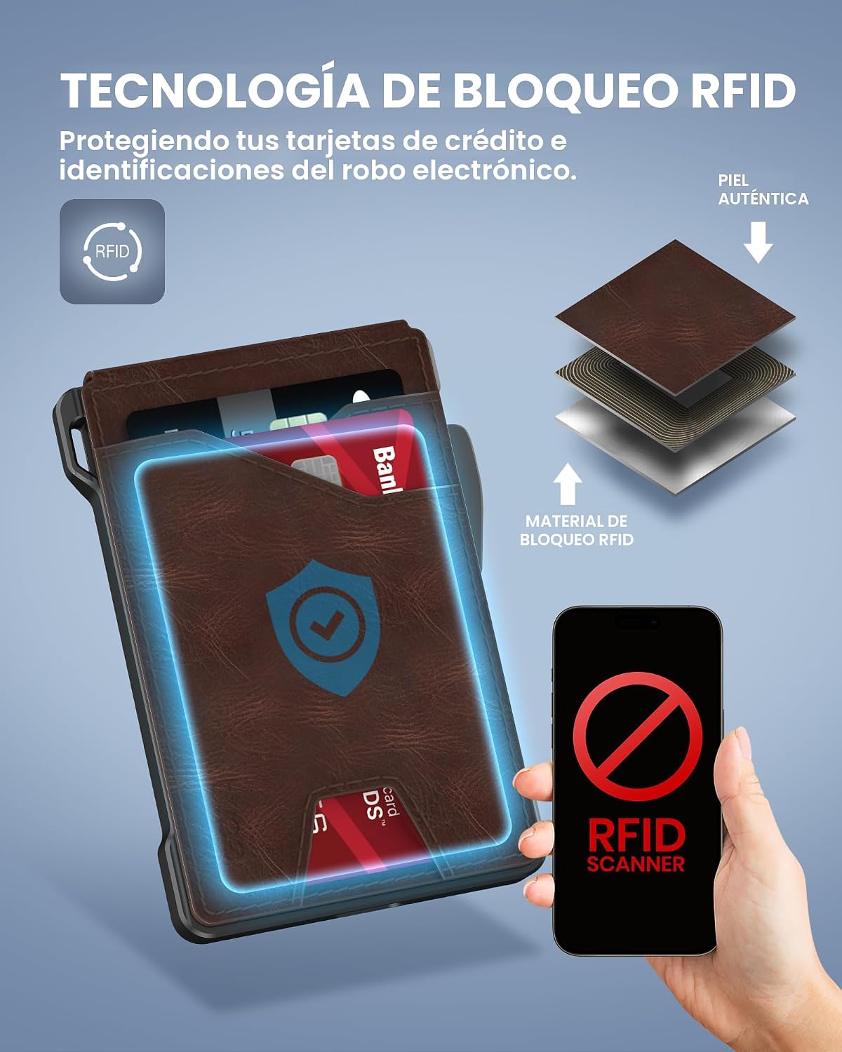 typecase Cartera táctica para hombre tarjetero: funda para tarjetas...