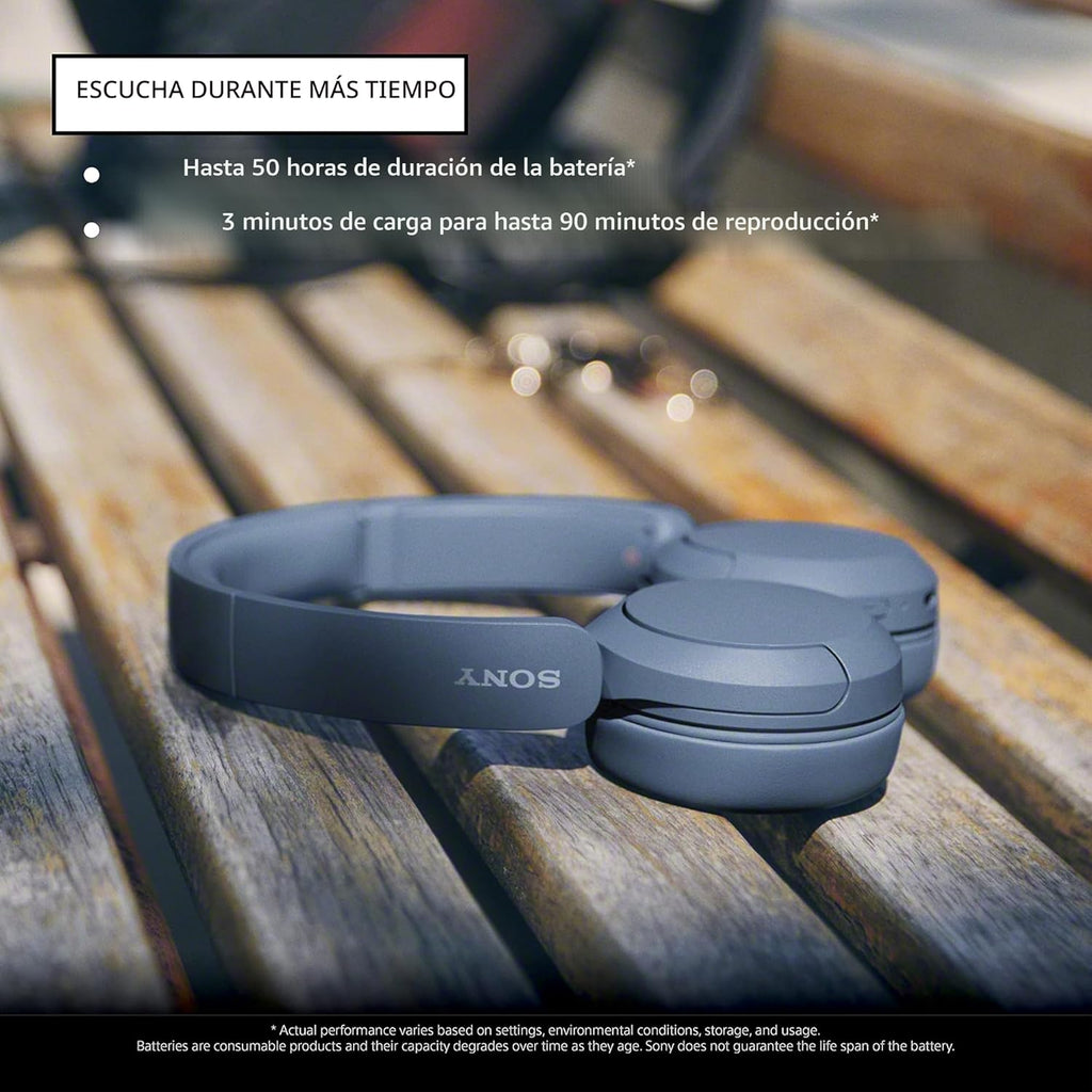 Sony WH-CH520 - Auriculares inalámbricos Bluetooth con micrófono, c...