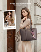 LOVEVOOK Bolsas de mano para mujer, bolso de mano con asa superior,...