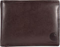 Carhartt Cartera de cuero marrón aceitado para hombre, bolsillo fro...