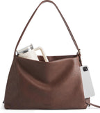Missnine Bolso Hobo para mujer, bolso de mano de diseñador de cuero...