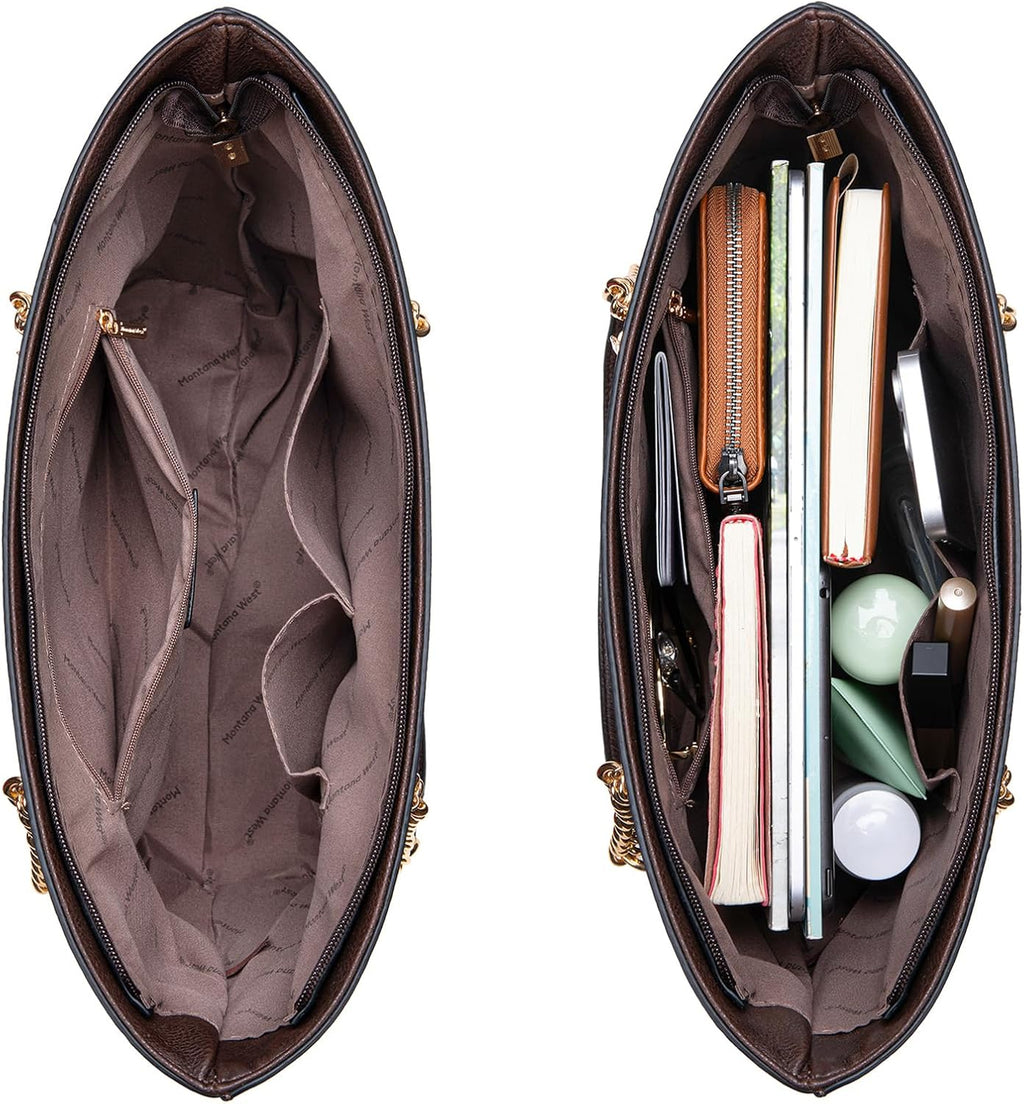 Montana West Bolsa Tote para Mujeres Bolsos de Mano con Asa Superio...