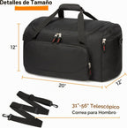 Bolsa de gimnasio Uarition para hombres - Bolsa de lona grande de 5...