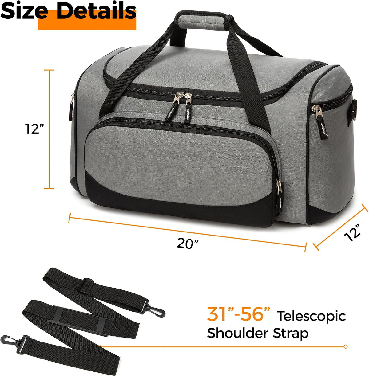 Uarition - Bolsa de gimnasio para hombres y mujeres, bolsa de lona...