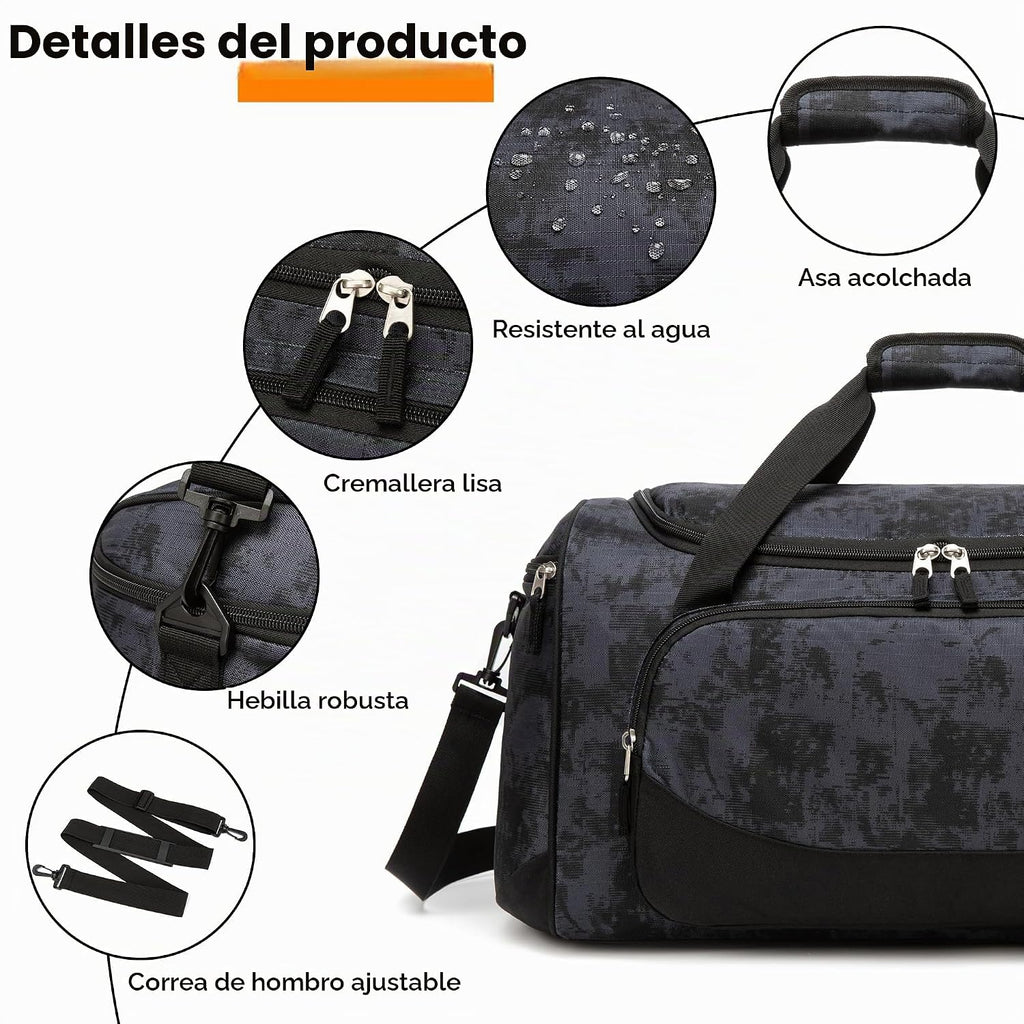 Uarition Bolsa de gimnasio para hombres y mujeres, bolsa de lona gr...