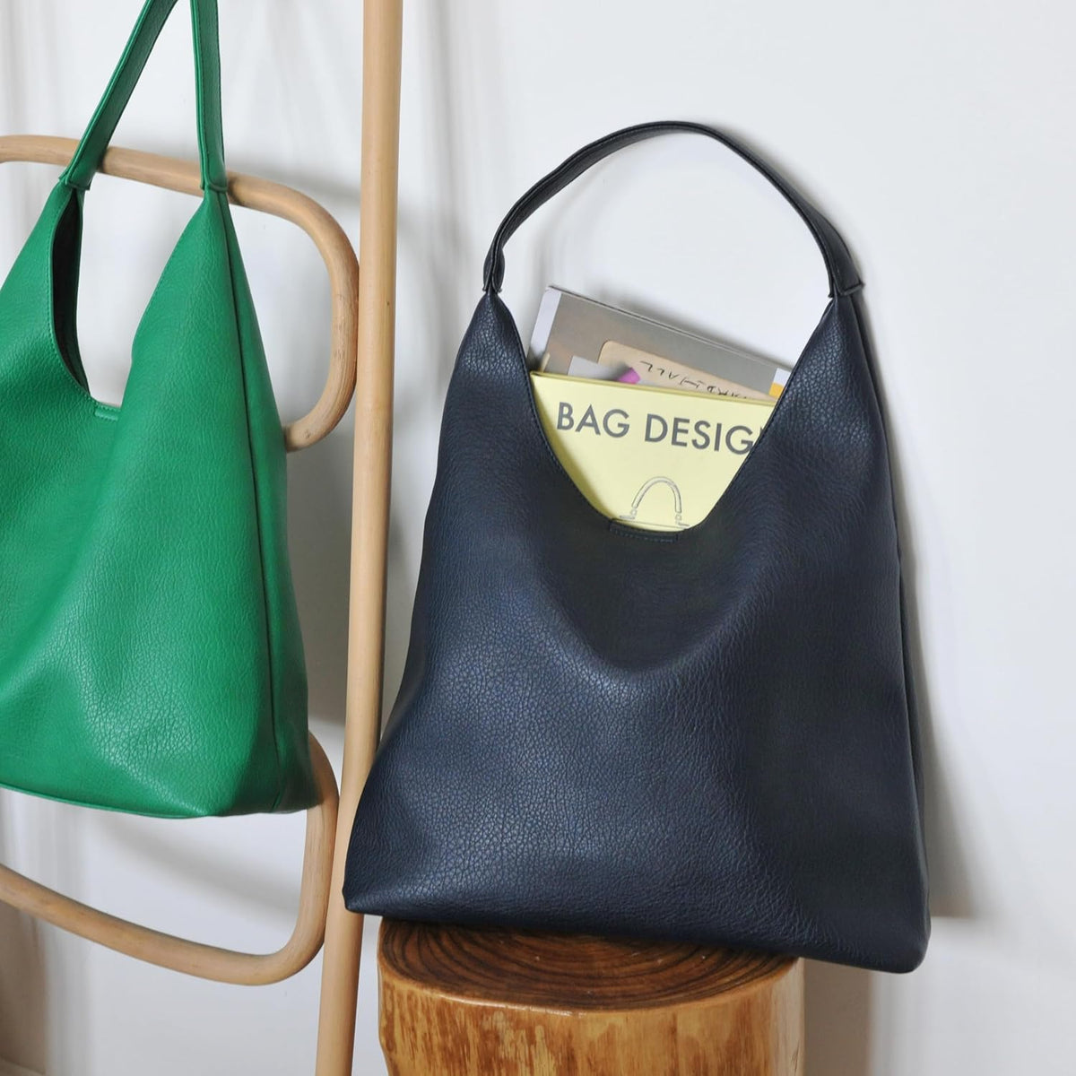 Bolsos Hobo para mujeres, bolso de hombro de cuero vegano suave, bo...