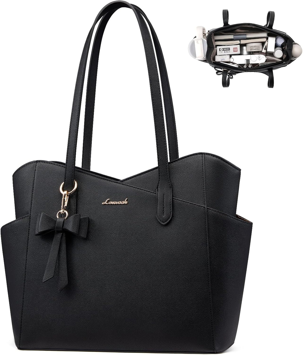 LOVEVOOK Bolso pequeño para mujer, bolsos de piel sintética estruct...