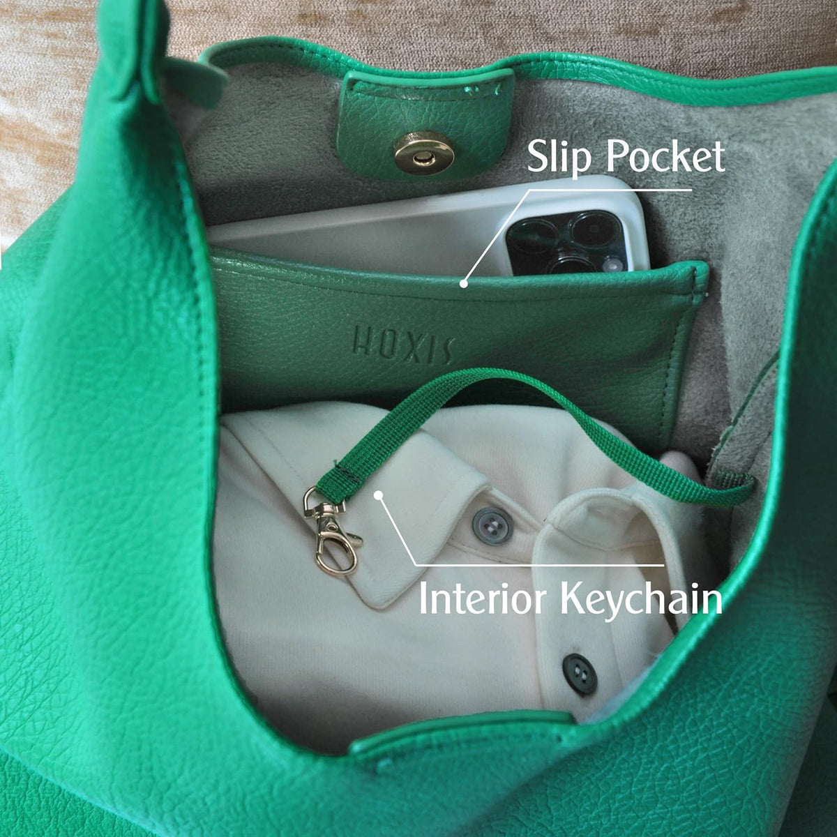 Bolsos Hobo para mujeres, bolso de hombro de cuero vegano suave, bo...