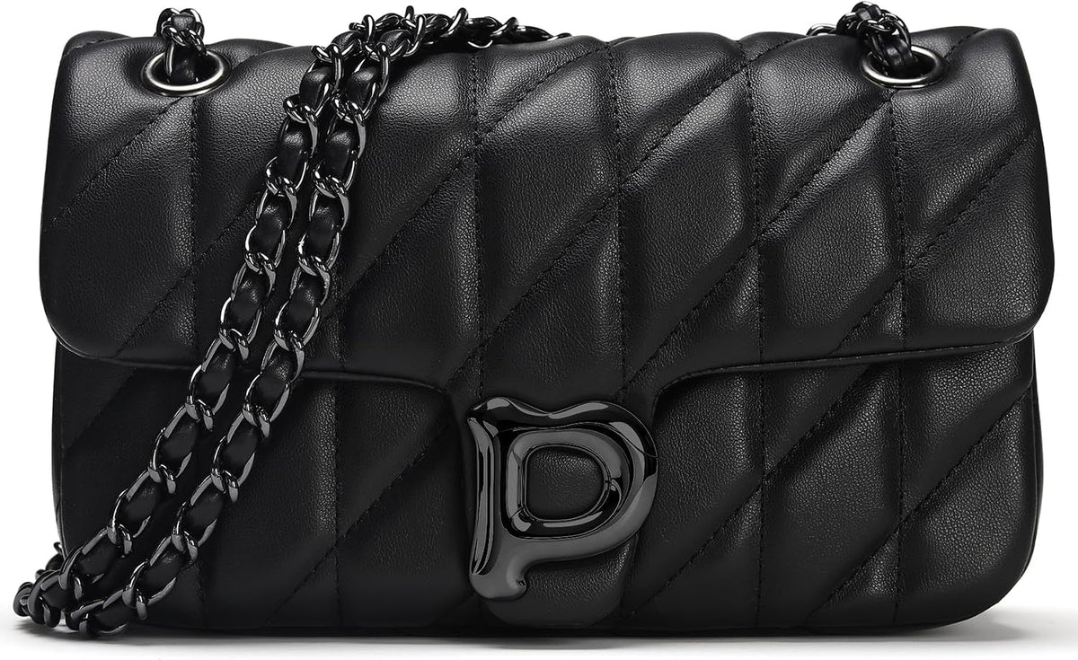 Pelimoo Bolso Bandolera Acolchado para Mujer de Moda - Bolso de Man...