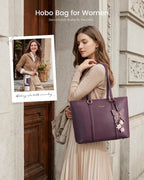 LOVEVOOK Bolsas de mano para mujer, bolso de mano con asa superior,...