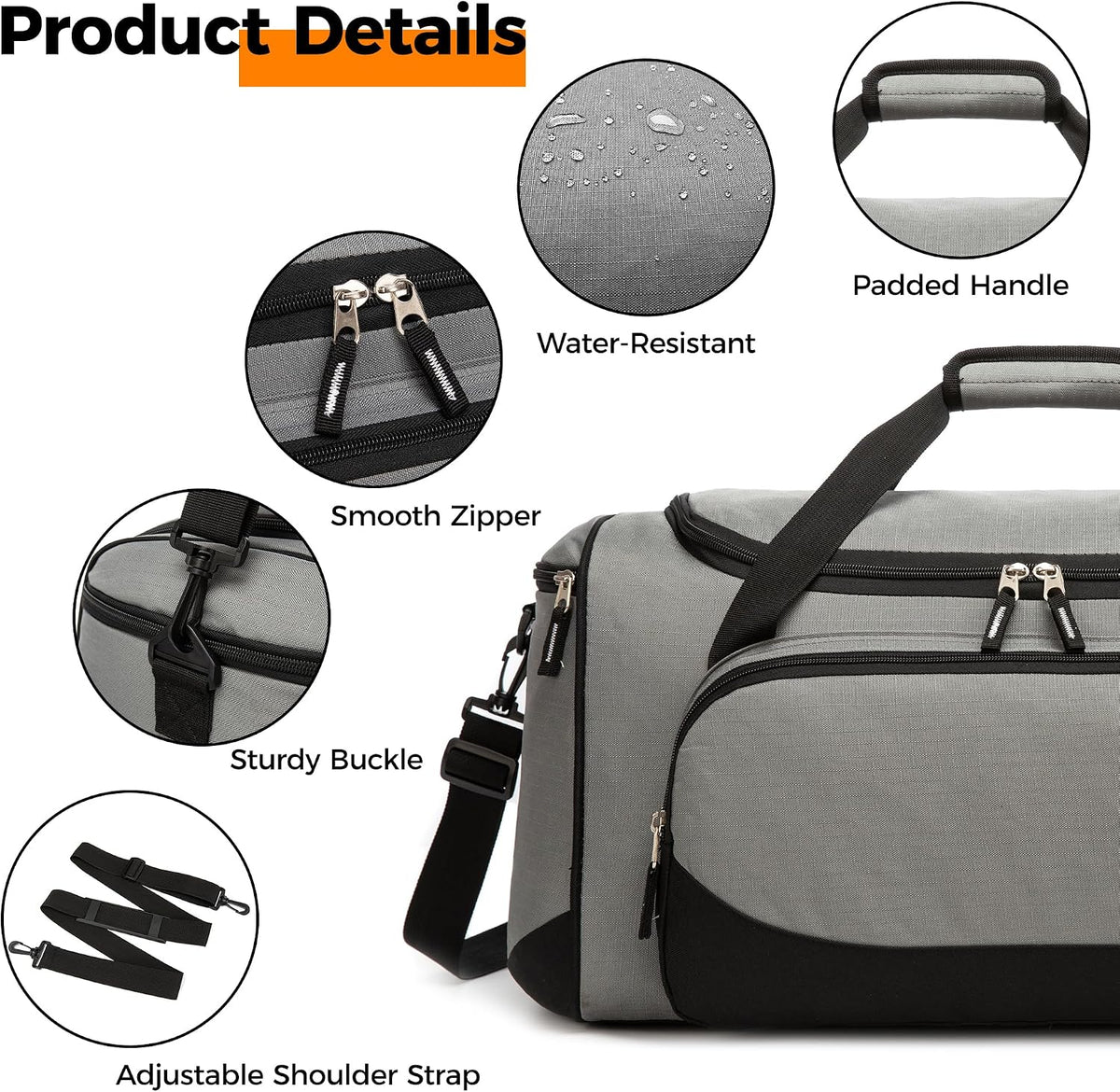 Uarition - Bolsa de gimnasio para hombres y mujeres, bolsa de lona...