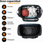 Uarition Bolsa de gimnasio para hombres y mujeres, bolsa de lona gr...