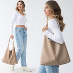 Bolsos Hobo para mujeres, bolso de hombro de cuero vegano suave, bo...