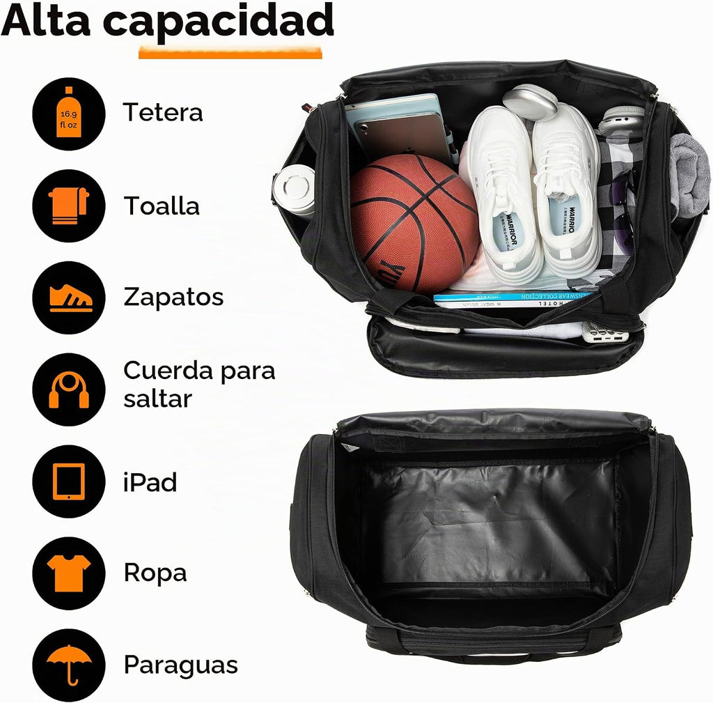 Bolsa de gimnasio Uarition para hombres - Bolsa de lona grande de 5...