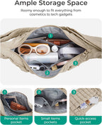 Bolso cruzado tipo hobo de BAGSMART para mujer, bolsos acolchados y...