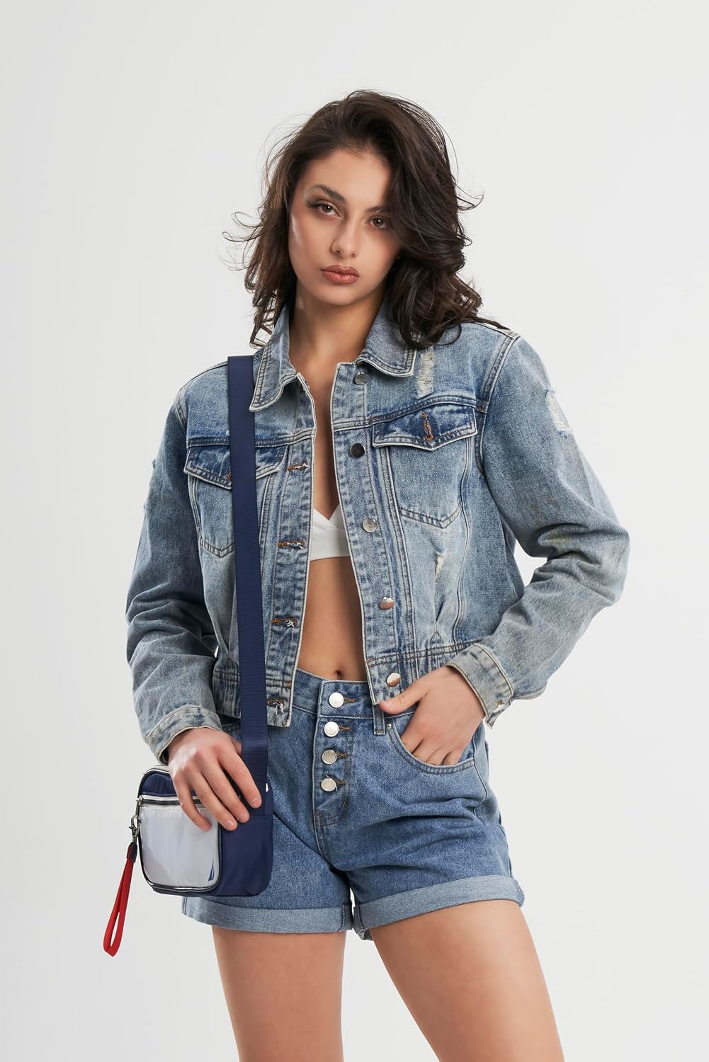 Nautica Bandolera para cámara de alta mar para mujer