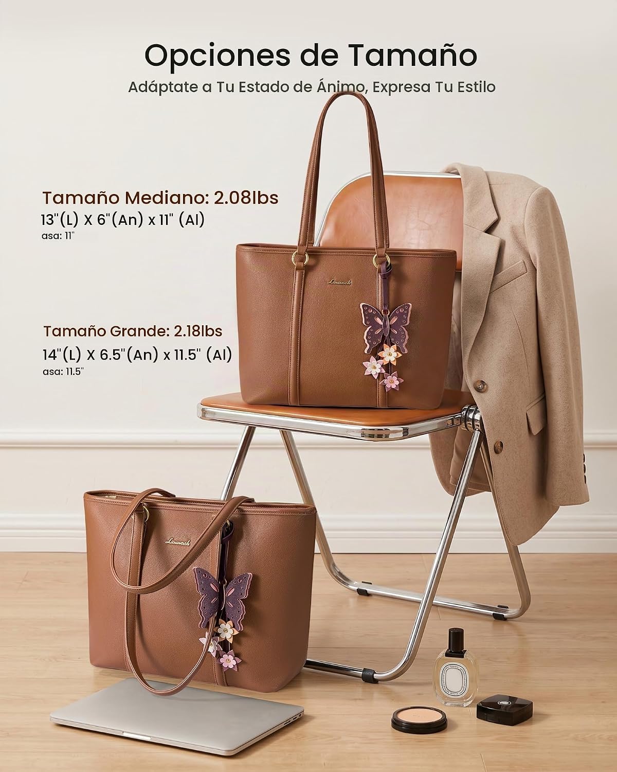 LOVEVOOK Bolsas de mano para mujer, bolso de mano con asa superior,...