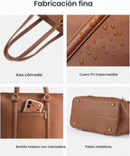 LOVEVOOK Bolsas de mano para mujer, bolso de mano con asa superior,...