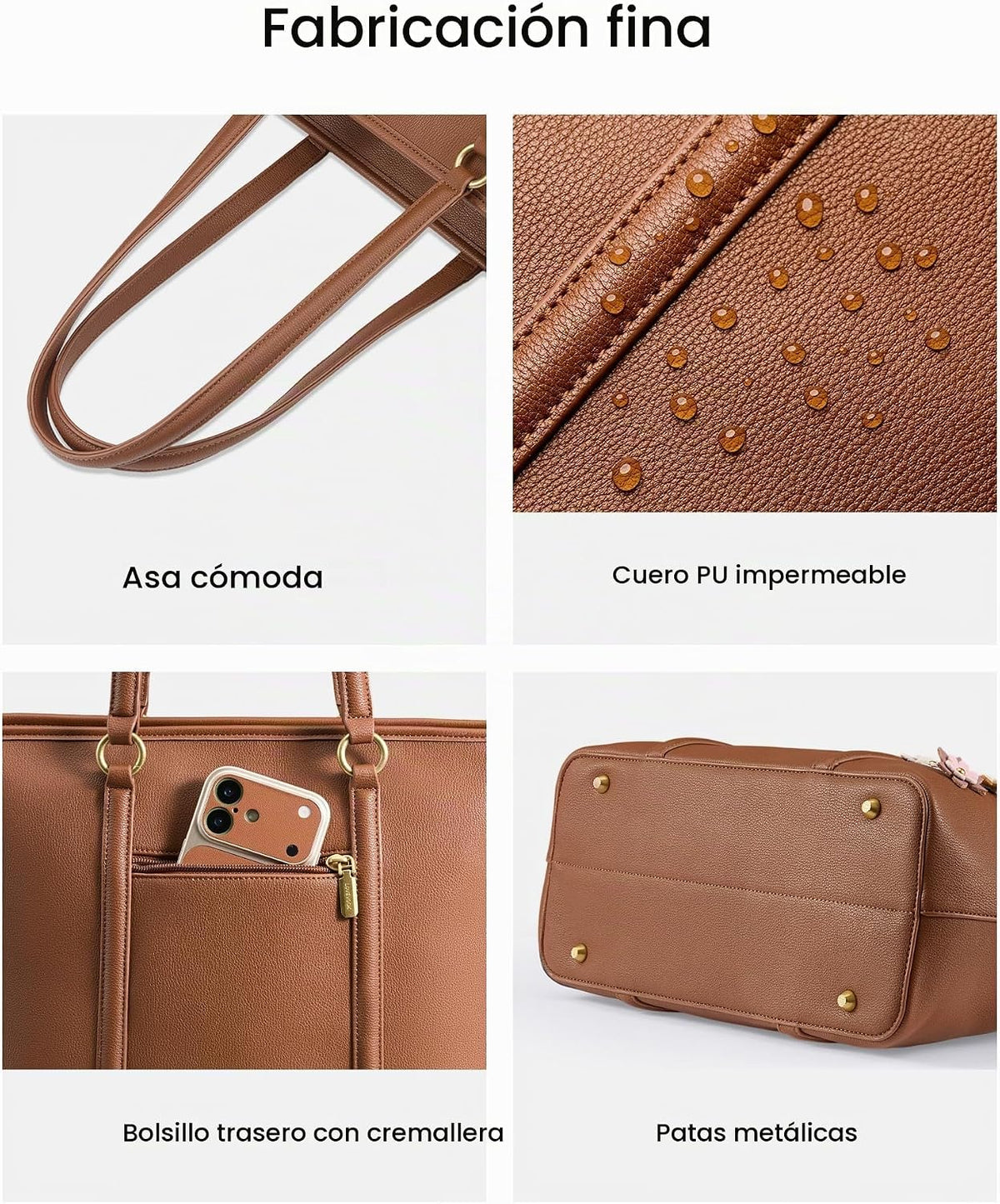 LOVEVOOK Bolsas de mano para mujer, bolso de mano con asa superior,...
