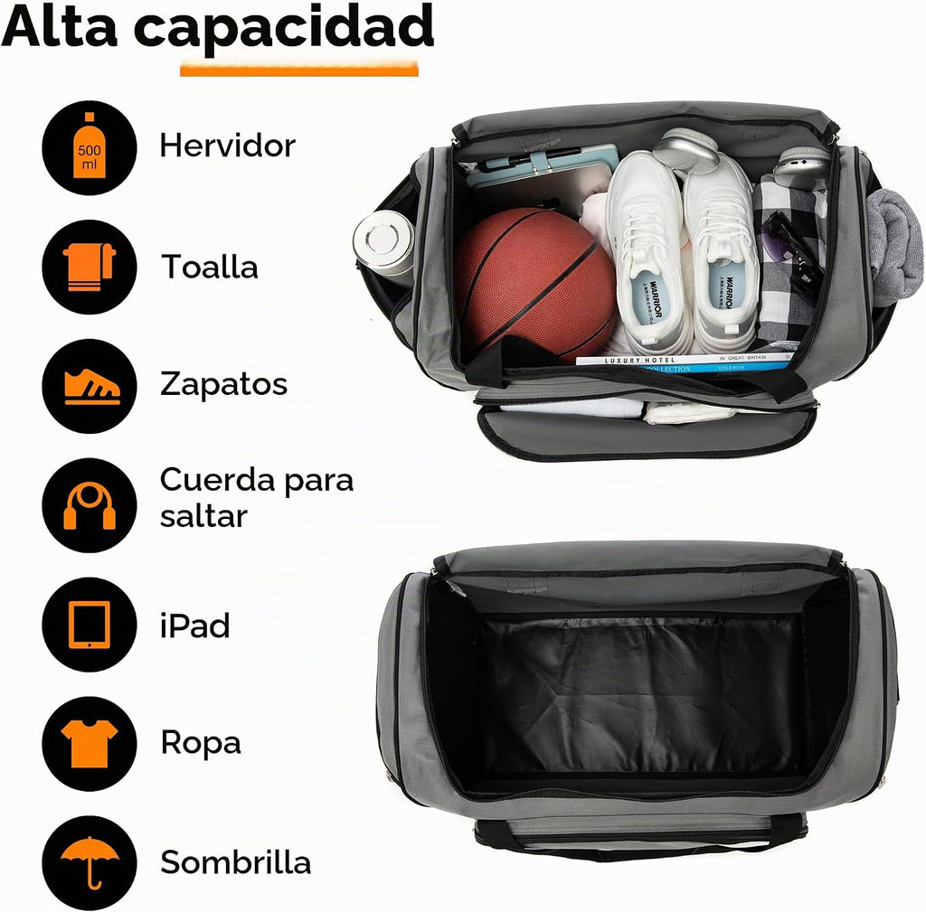 Uarition - Bolsa de gimnasio para hombres y mujeres, bolsa de lona...