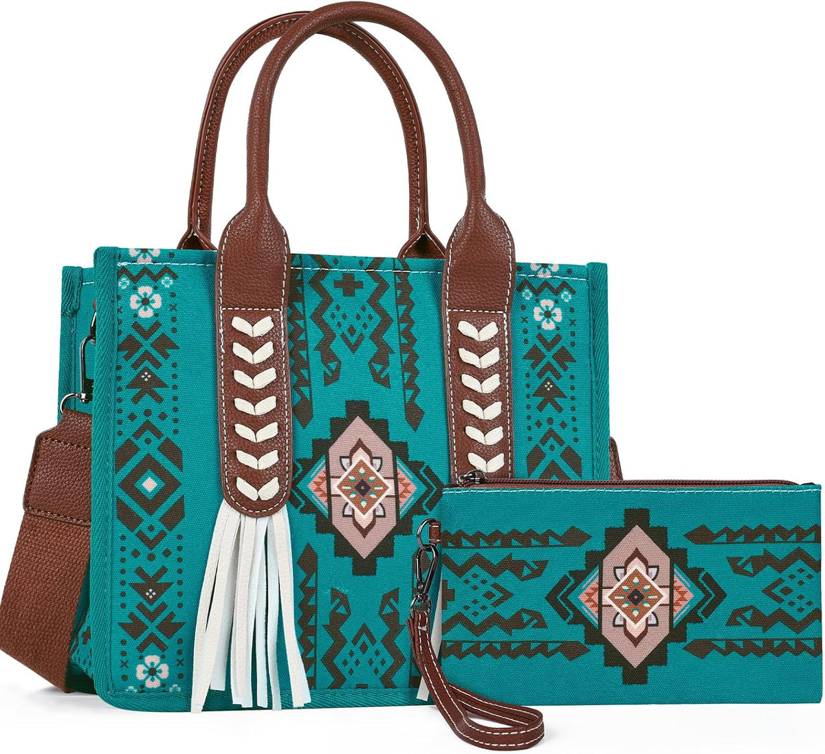 PARAURORA Bolso tote bohemio con asa superior para mujer, bolso cru...