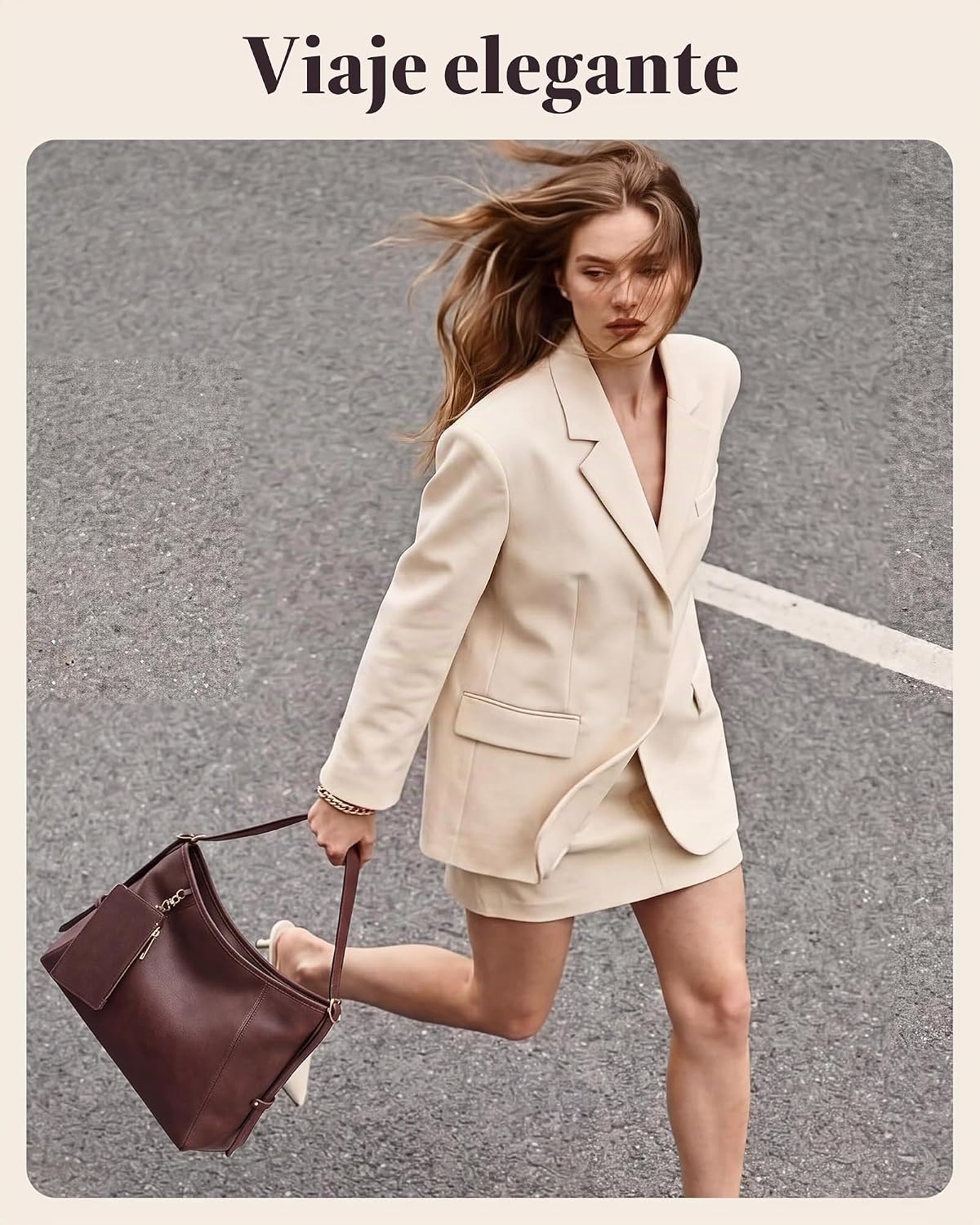 Missnine Bolso Hobo para mujer de piel sintética, bolso cruzado con...