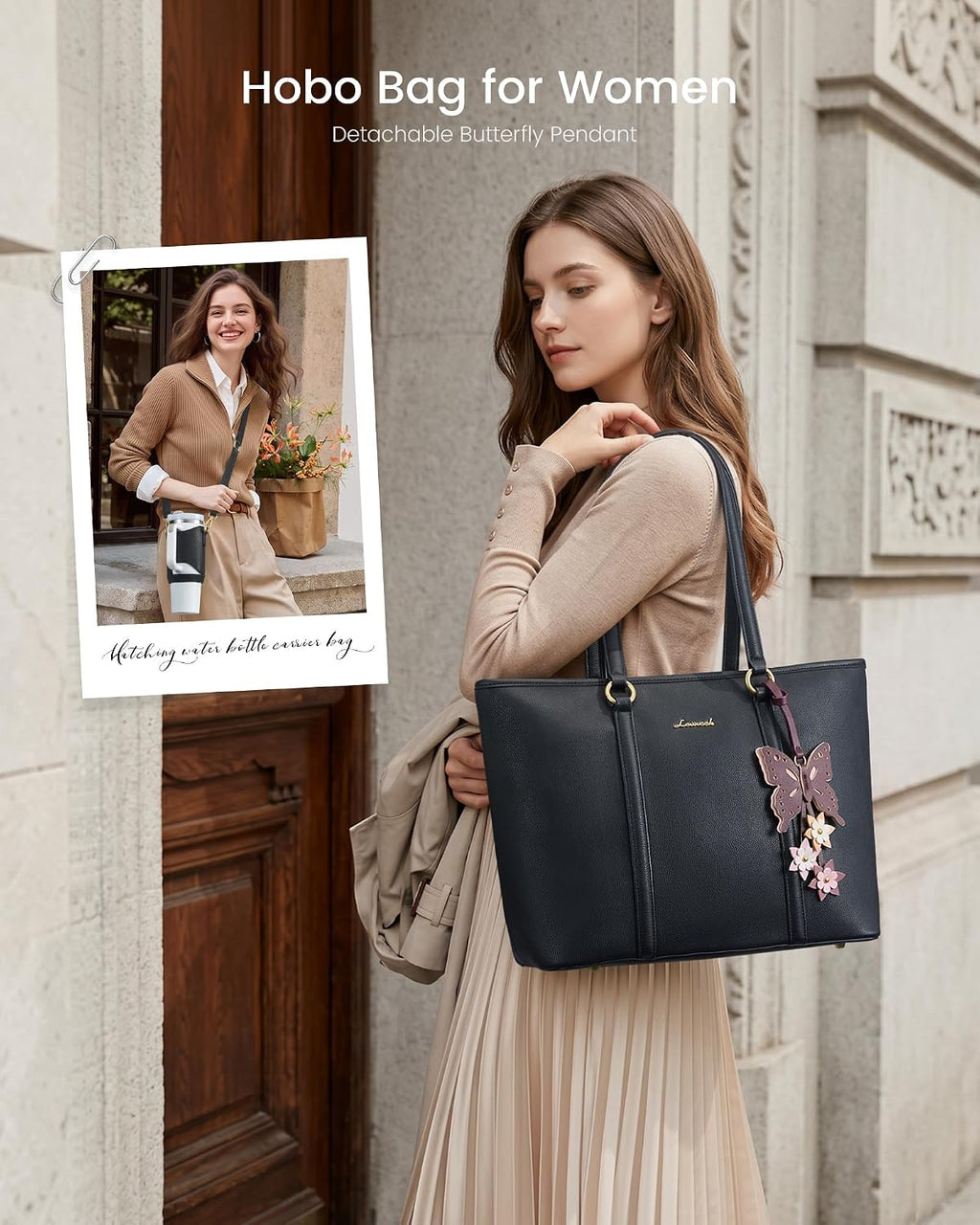 LOVEVOOK Bolsas de mano para mujer, bolso de mano con asa superior,...