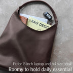 Bolsos Hobo para mujeres, bolso de hombro de cuero vegano suave, bo...